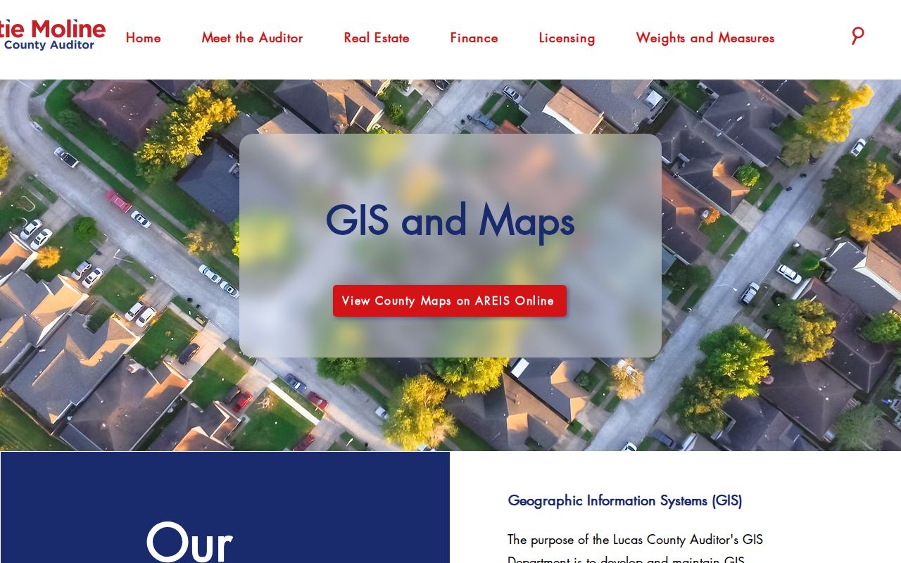 Lucas County street directory Auditor GIS and AREIS information