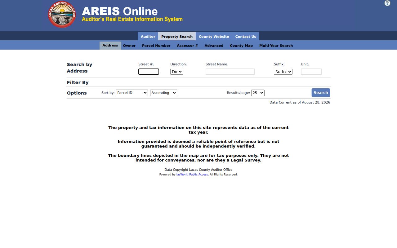 Lucas County ZIP code directory AREIS GIS and ZIP layers